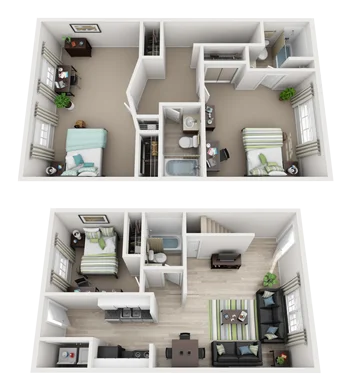 3 Bedroom floor plan