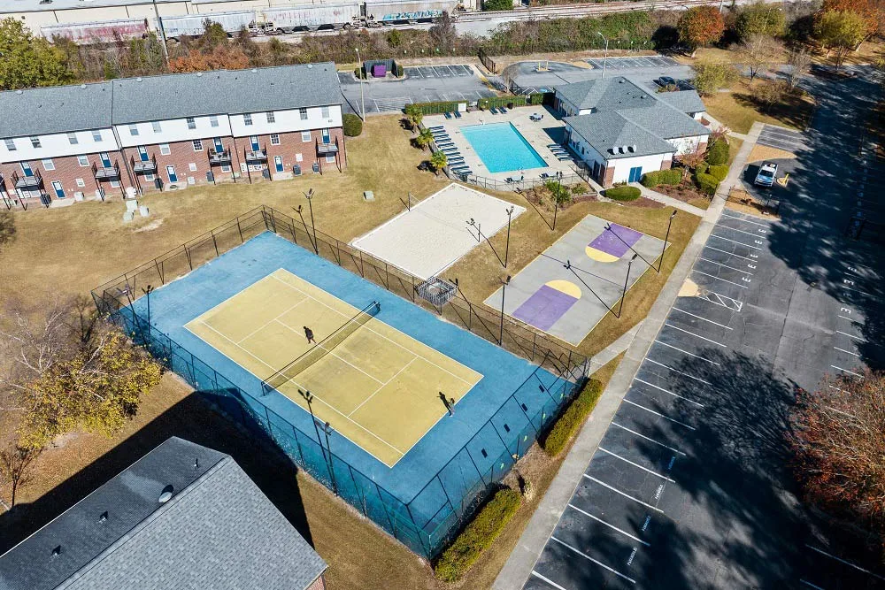 The Bower Student Living walking distance to ECU tennis court at The Bower